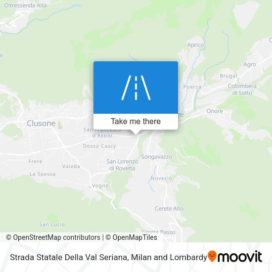 Strada Statale Della Val Seriana map