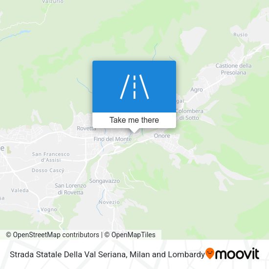 Strada Statale Della Val Seriana map