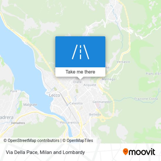 Via Della Pace map