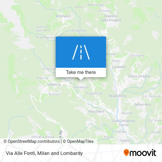 Via Alle Fonti map