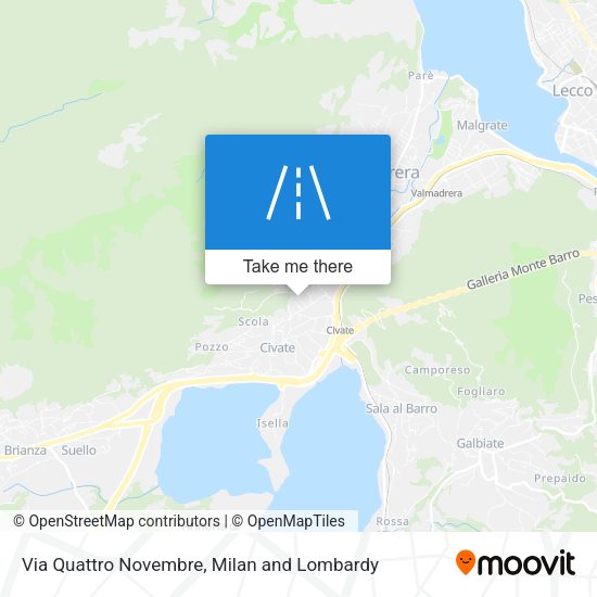Via Quattro Novembre map