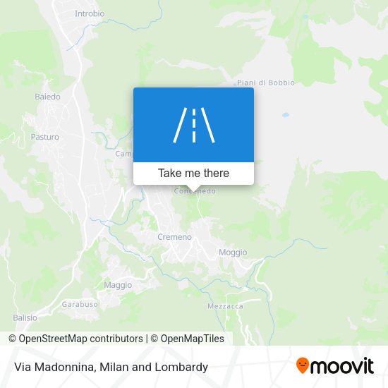 Via Madonnina map