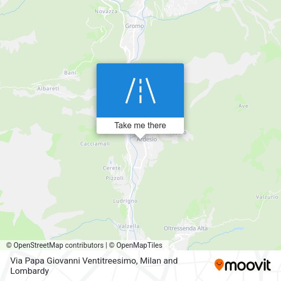 Via Papa Giovanni Ventitreesimo map