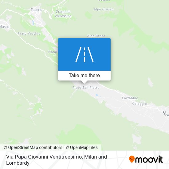 Via Papa Giovanni Ventitreesimo map