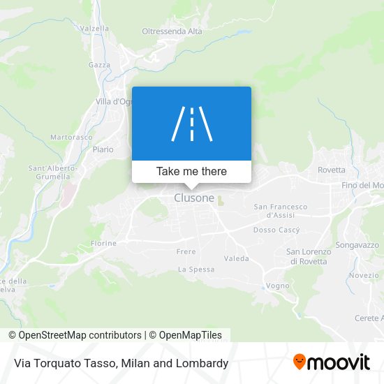 Via Torquato Tasso map