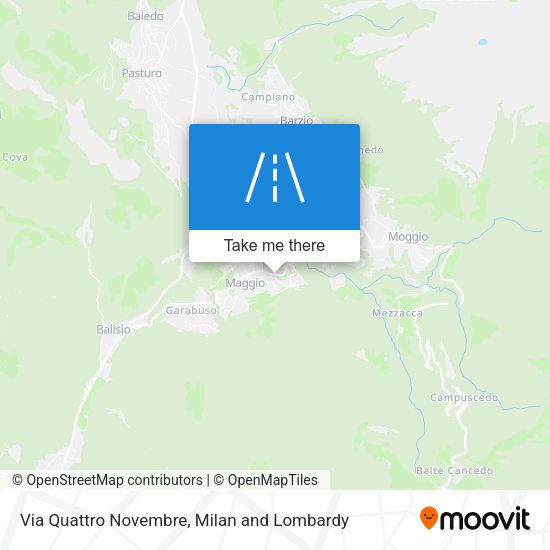 Via Quattro Novembre map