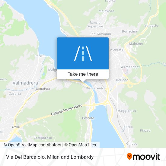 Via Del Barcaiolo map