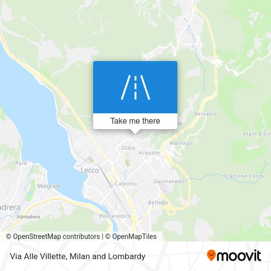 Via Alle Villette map