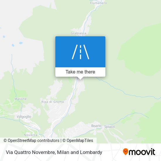 Via Quattro Novembre map