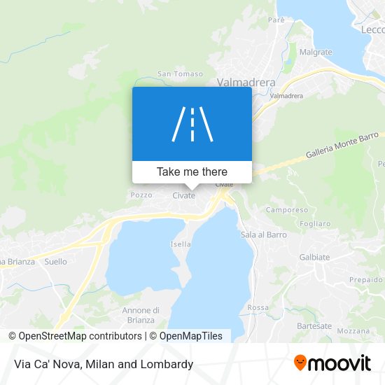 Via Ca' Nova map