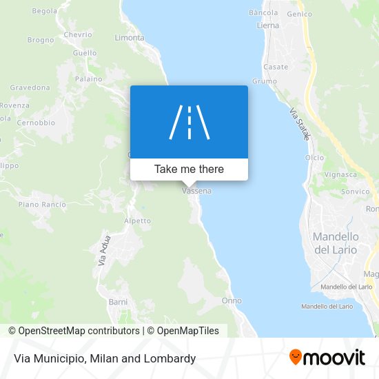 Via Municipio map