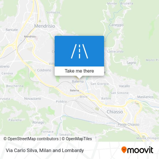 Via Carlo Silva map
