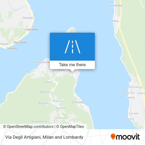 Via Degli Artigiani map