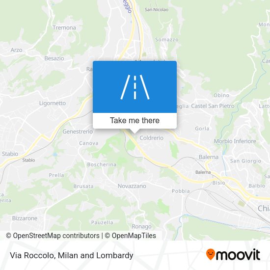 Via Roccolo map