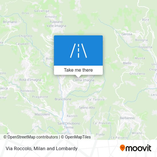 Via Roccolo map