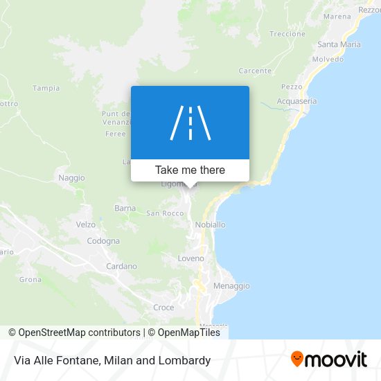 Via Alle Fontane map