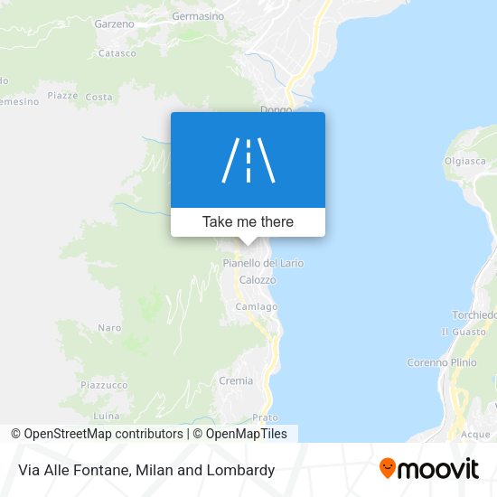 Via Alle Fontane map