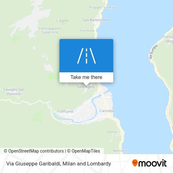 Via Giuseppe Garibaldi map