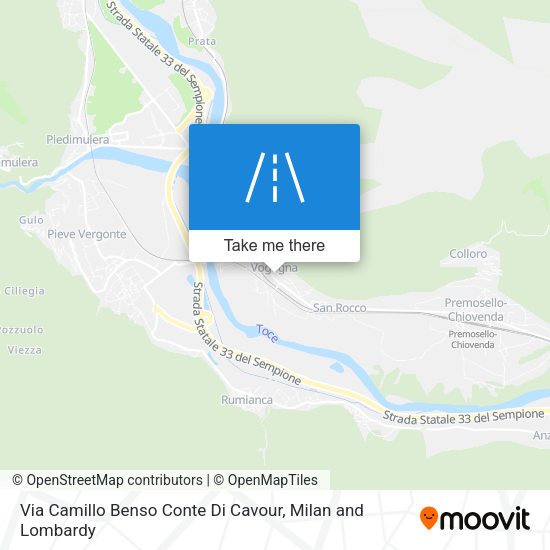 Via Camillo Benso Conte Di Cavour map
