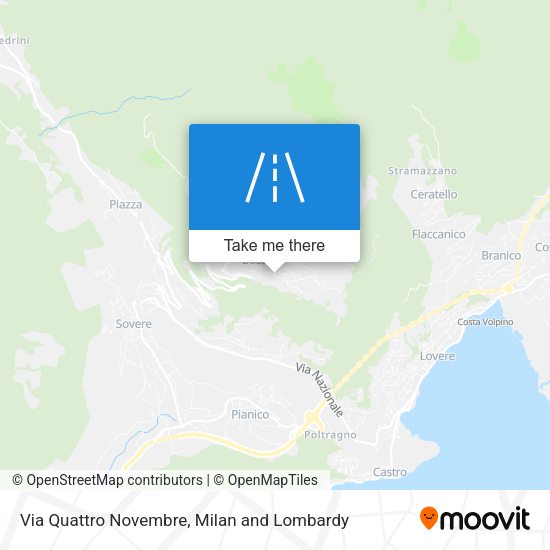 Via Quattro Novembre map