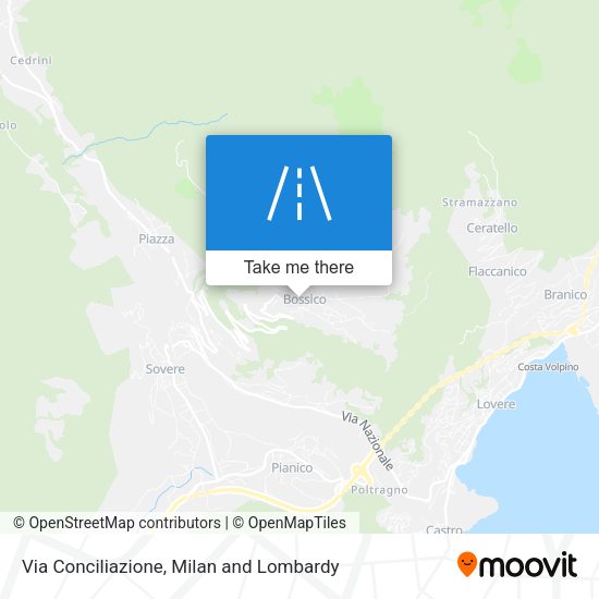 Via Conciliazione map