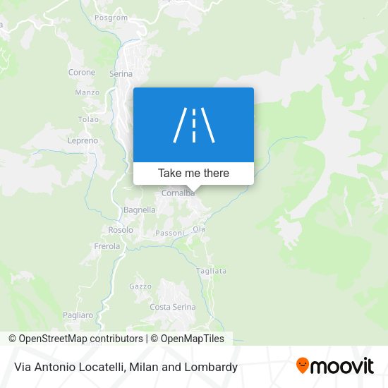 Via Antonio Locatelli map