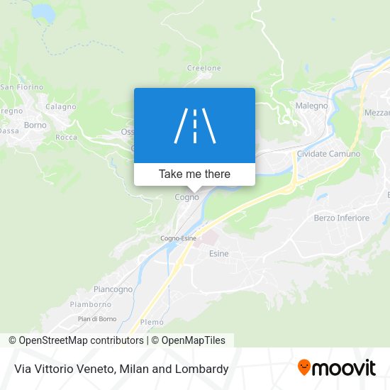 Via Vittorio Veneto map