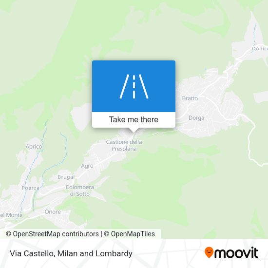 Via Castello map