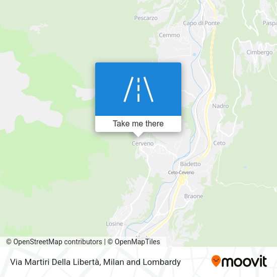 Via Martiri Della Libertà map