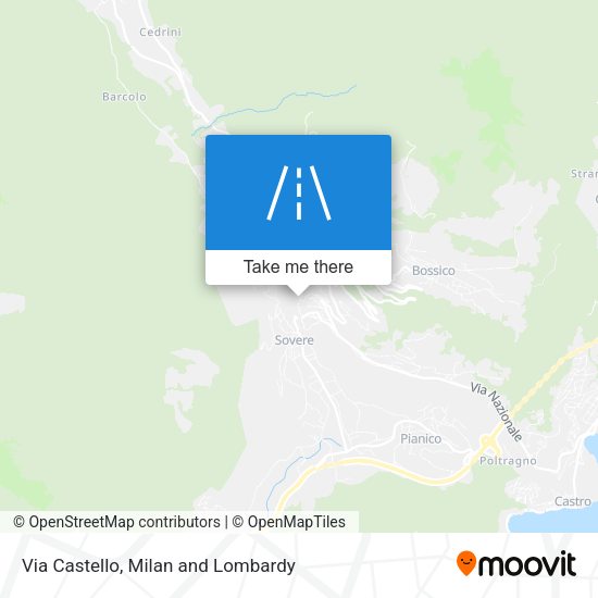 Via Castello map
