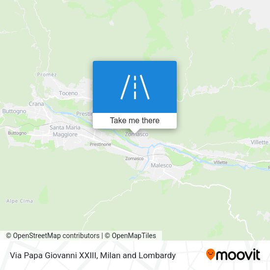 Via Papa Giovanni XXIII map