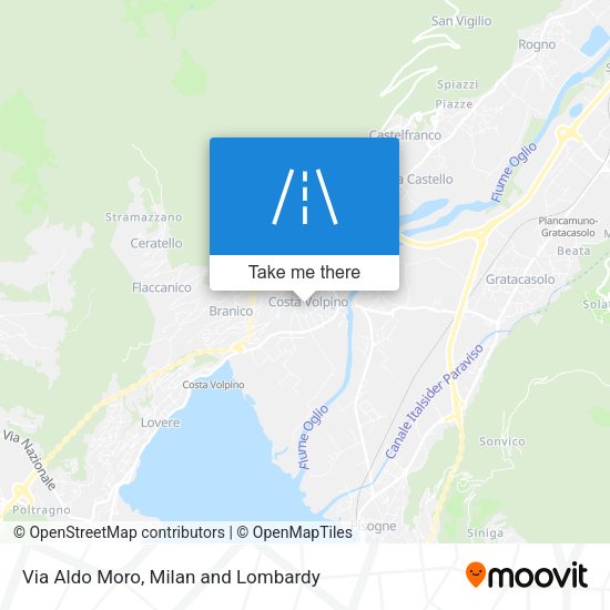 Via Aldo Moro map