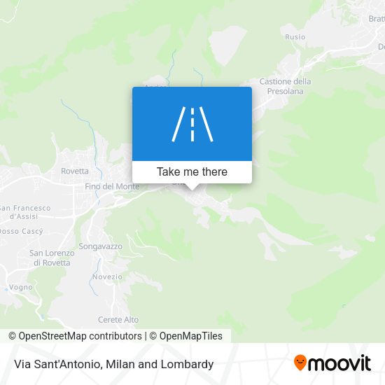 Via Sant'Antonio map
