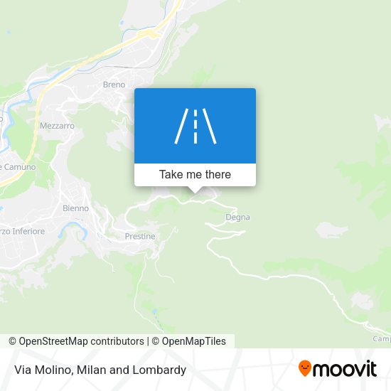 Via Molino map