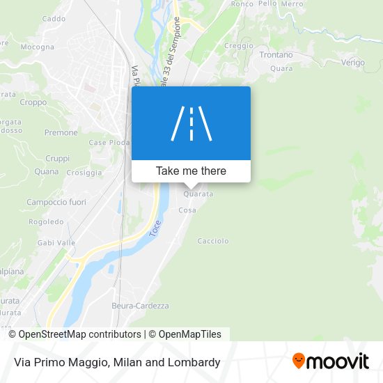 Via Primo Maggio map