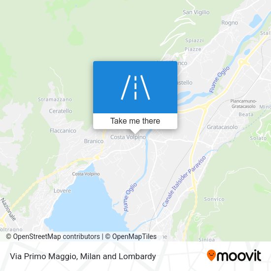 Via Primo Maggio map