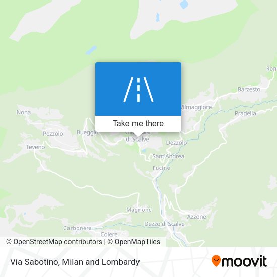 Via Sabotino map