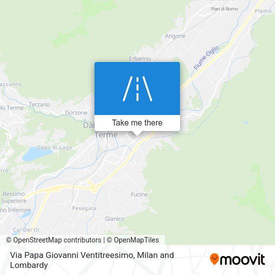 Via Papa Giovanni Ventitreesimo map