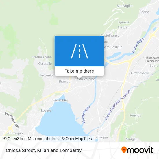 Chiesa Street map