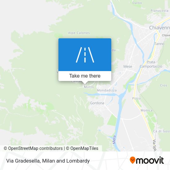 Via Gradesella map