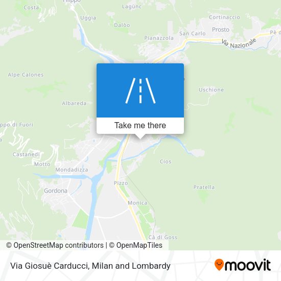 Via Giosuè Carducci map