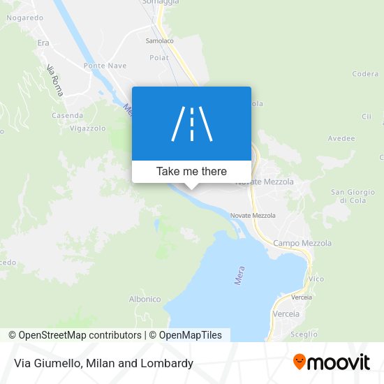 Via Giumello map