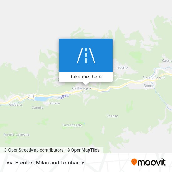 Via Brentan map