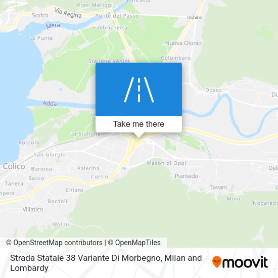 Strada Statale 38 Variante Di Morbegno map