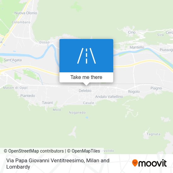 Via Papa Giovanni Ventitreesimo map