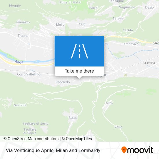 Via Venticinque Aprile map