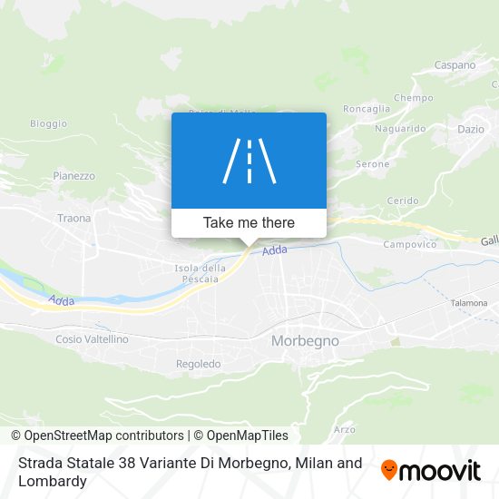 Strada Statale 38 Variante Di Morbegno map