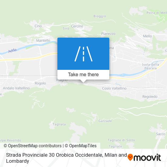 Strada Provinciale 30 Orobica Occidentale map