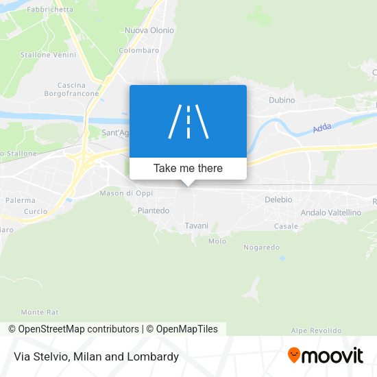 Via Stelvio map