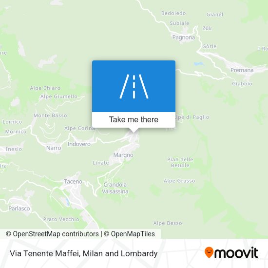 Via Tenente Maffei map